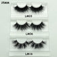 Wholesale 30 pairs no box Mikiwi Eyelashes 3D Mink Lashes Handmade Dramatic Lashes 32 styles cruelty free mink lashes.