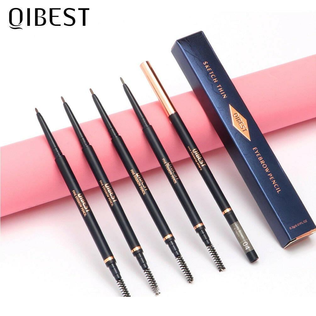 wtf QIBEST EyeBrow Pencil Cosmetics Makeup Tint Natural Long Lasting Eyebrow Pen Waterproof Ultra Fine 1.5mm Eye brow Makeup Beauty.