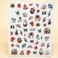 3D Nail Sticker Girl Manicure Decals Decoration Stickers for Nails Cute Cat Candy Fish Design Nail Art Sticker Accessories.