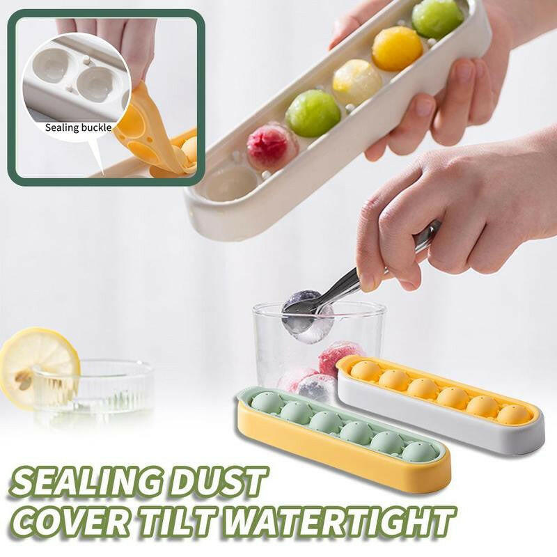 wtf 14 Grids Silicone Ice Cube Tray Mold With Clear Cover Popsicle Kichen Summer Mould Fruit Maker Home Freezer Accessories Cub.