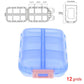 Tcare Travel Pill Organizer Moisture Proof Pills Box for Pocket Purse Daily Pill Case Portable Medicine Vitamin Holder Container.