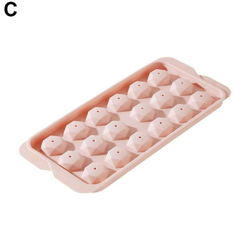 wtf 14 Grids Silicone Ice Cube Tray Mold With Clear Cover Popsicle Kichen Summer Mould Fruit Maker Home Freezer Accessories Cub.