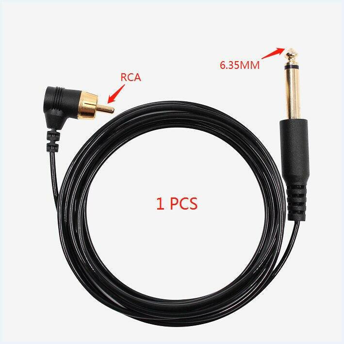 wtf Hot Tattoo Clip Cord Soft Power Cable 6.5mm Connection DC For Tattoo Machine/Gun Supply Accessory.