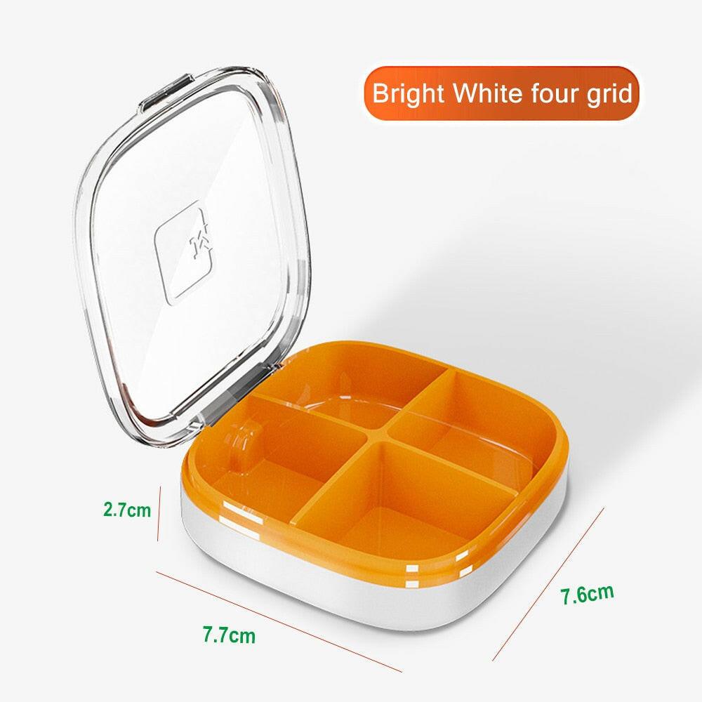 wtf Tcare Travel Pill Organizer Moisture Proof Pills Box for Pocket Purse Daily Pill Case Portable Medicine Vitamin Holder Container.