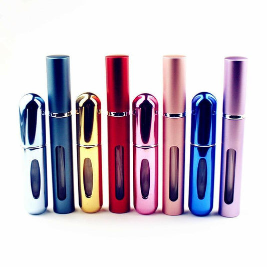 wtf 1PC Top Quality 5ml Perfume Bottle Mini Metal Sprayer Refillable Aluminum Perfume Atomizer Travel Size.