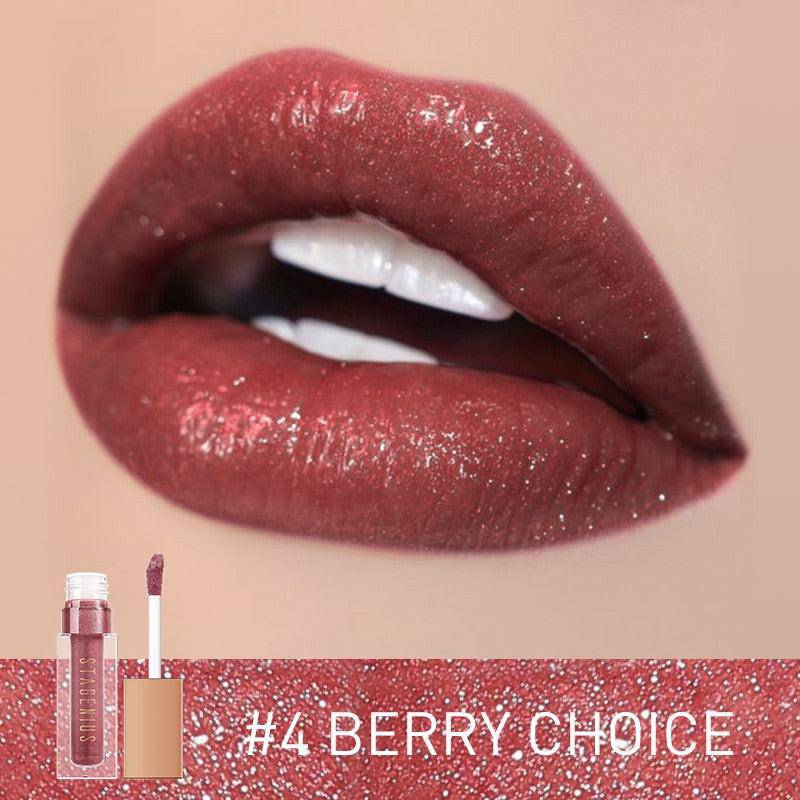 Dev2-aff STAGENIUS waterproof lip gloss with shimmer, glitter, and long-lasting shades in mirror glass finish for glossy lips.
