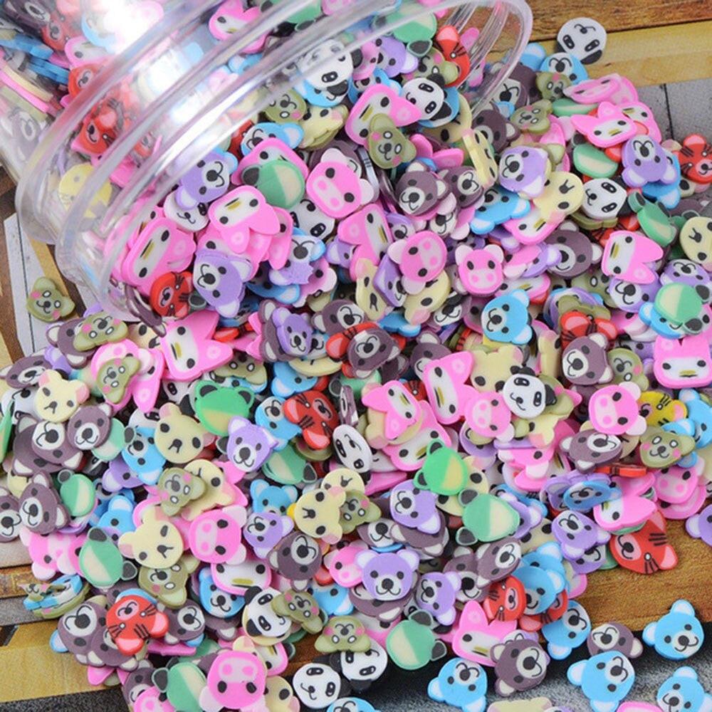 Assorted polymer clay fruit slices for nail art, 5mm diameter, 23 designs, DIY decoration stickers from dev2-aff.