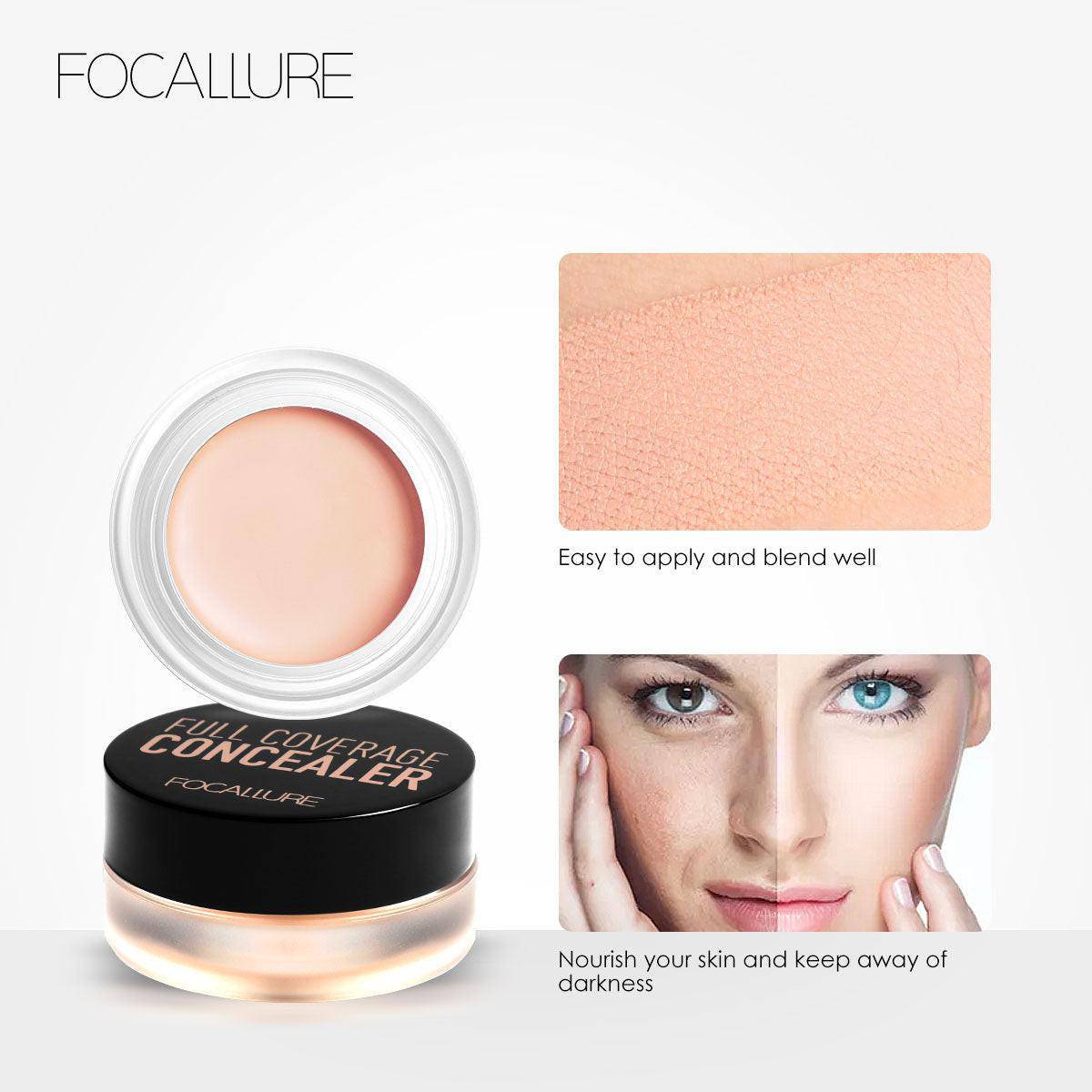 Focallure Palette Contouring professional cream concealer with 7 color correctors for face contouring and makeup correction.