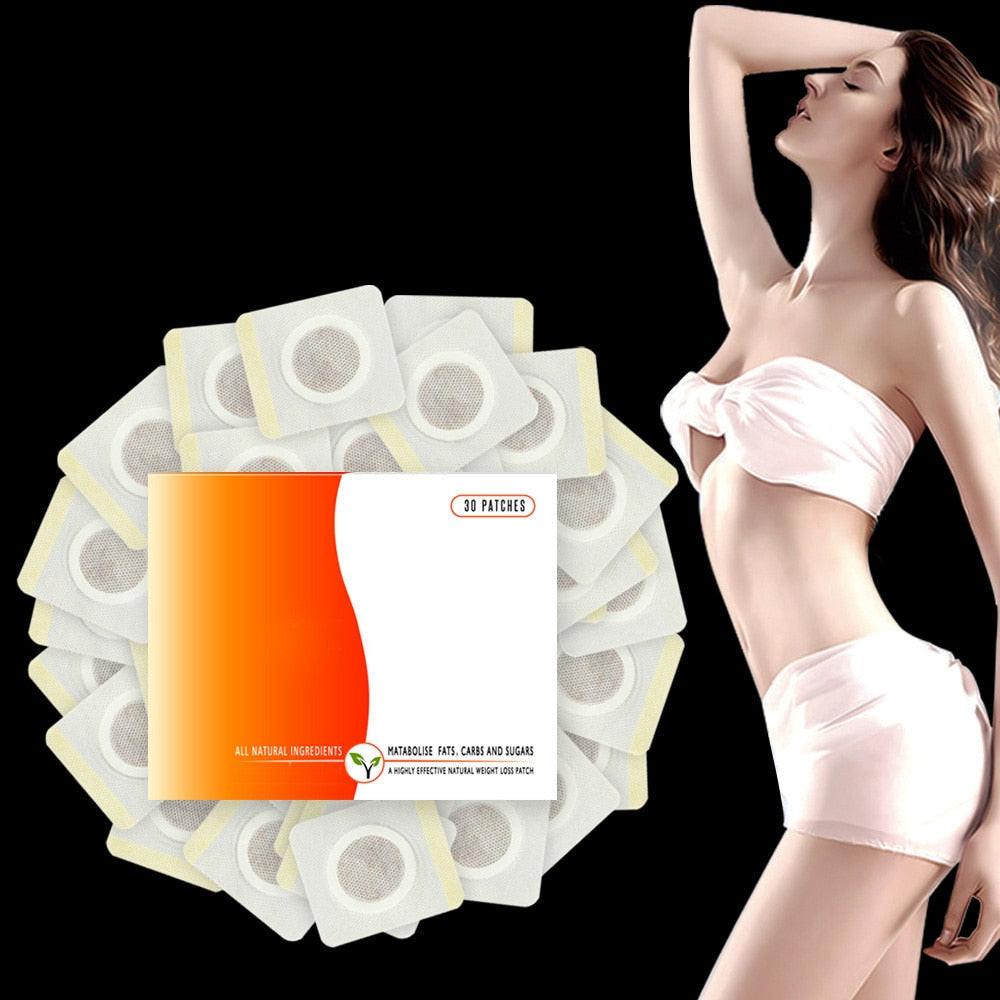 Box of 30 Dev2-aff weight loss slim patches for belly and waist fat burning and cellulite reduction.