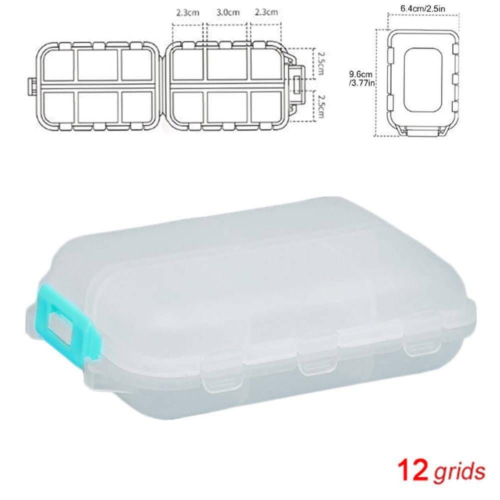 Dev2-aff Tcare travel pill organizer with 12 compartments, moisture-proof design, compact portable vitamin and medicine case.