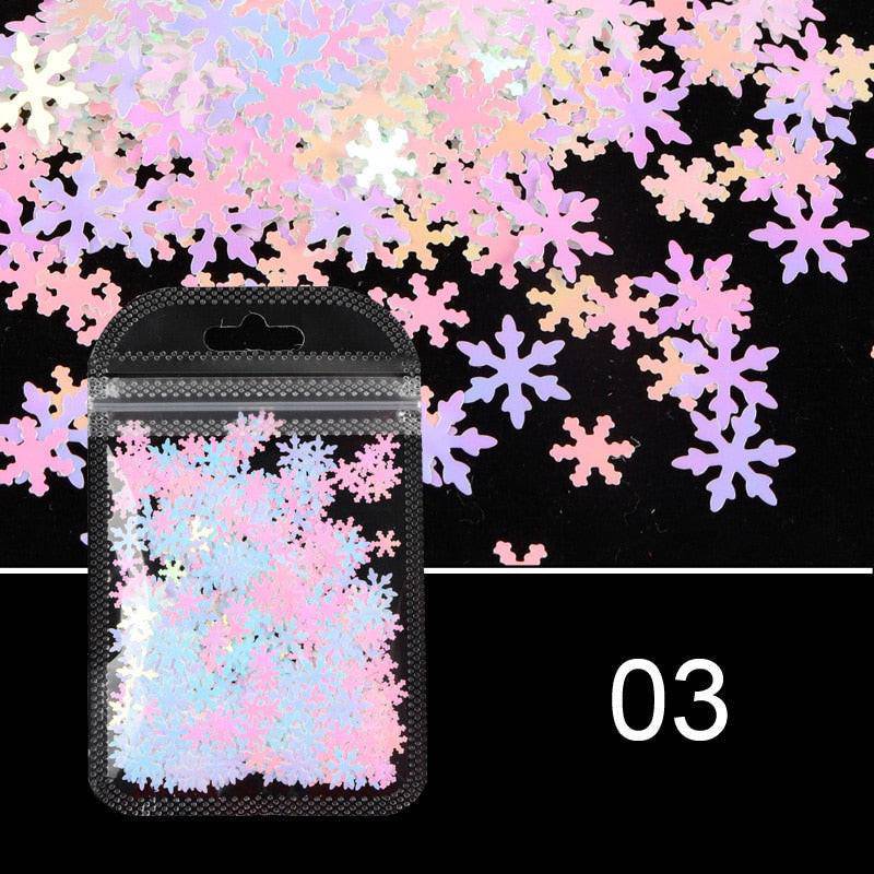 Holographic red butterfly nail art glitter sequins and 3D laser sheet for manicure decoration and nail design accessories.