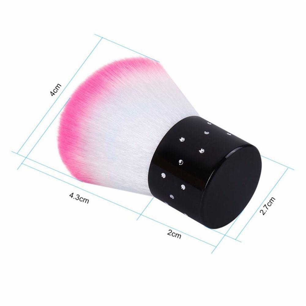 Dev2-aff 1pc nail brush for nail art and manicure, small angle cleaner for dust removal, acrylic and UV powder removal.