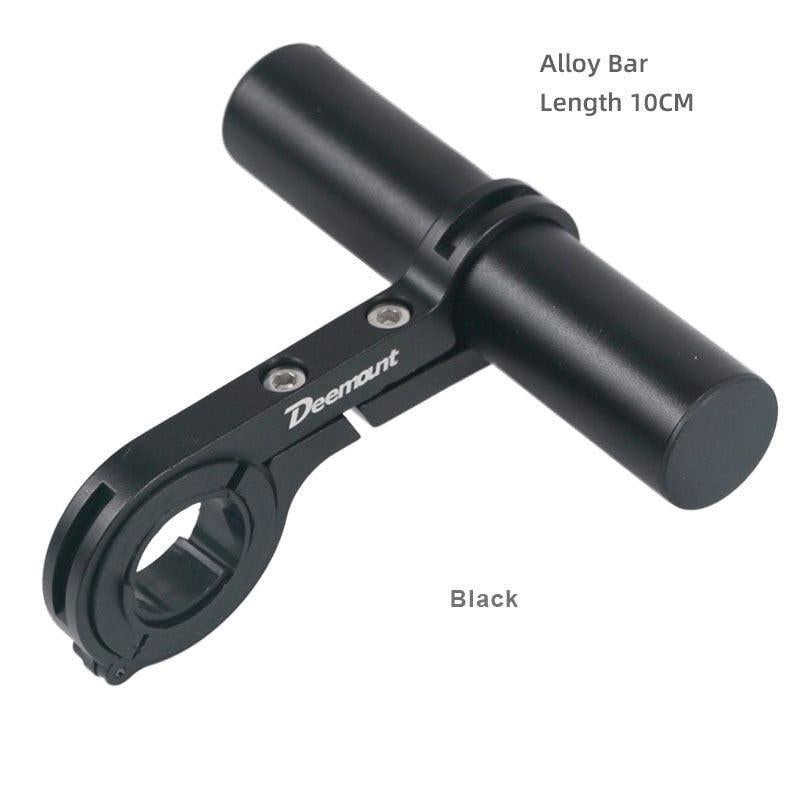 Red bicycle handlebar extended bracket for bike headlight, computer holder, lamp support, and alloy fiber stand, 10cm to 30cm length by dev2-aff.